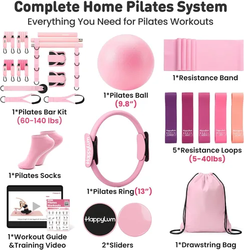 Vista 2 de Kit de pilates, juego completo de equipos de pilates para el hogar