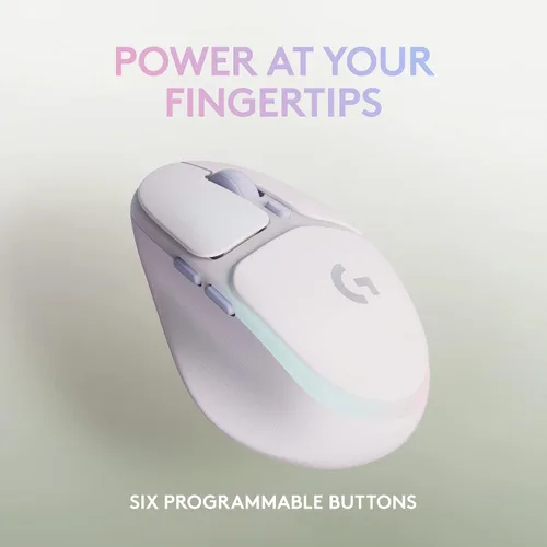Vista 5 de Logitech G Combo inalámbrico para juegos, teclado G715 y mouse G705, iluminación RGB LIGHTSYNC, velocidad de luz, inalámbrica, Bluetooth