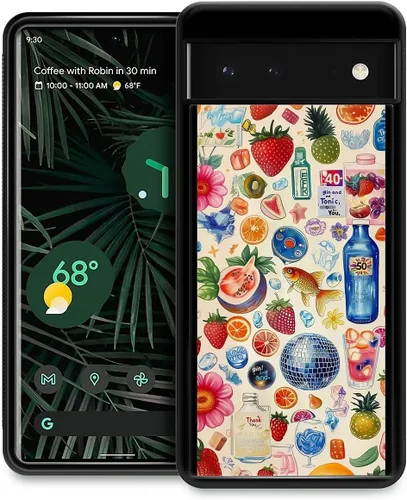 Vista 139 de Compatible con Google Pixel 4A 5G Mobile Case Creative Acrylic Panel trasero Silicona Protección Grip especialmente diseñado para Google Pixel 4A 5G