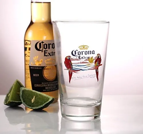 Vista 2 de BARCONIC Vasos de cerveza/pub Corona® de 16 oz - Paquete de 4