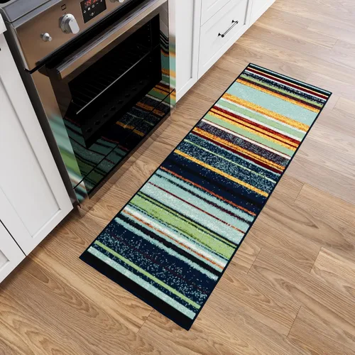 Vista 20 de Ottomanson Alfombras de 5 x 6 pies 6 pulgadas para sala de estar, alfombra de área para dormitorio, antideslizante, duradera y grande para zonas