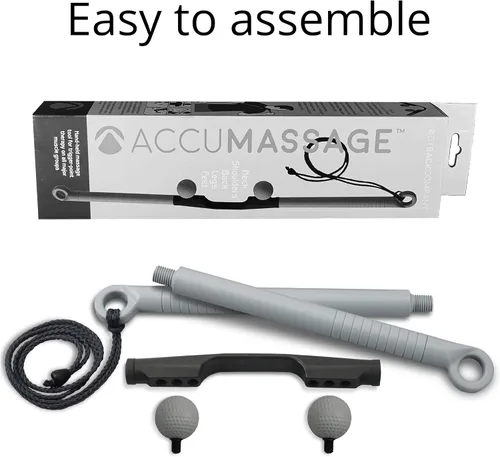 Vista 4 de Body Back AccuMassage - Herramienta de masaje de doble punto de presión y martillo de masaje, diseño 2 en 1, herramienta de masajeador de cuello