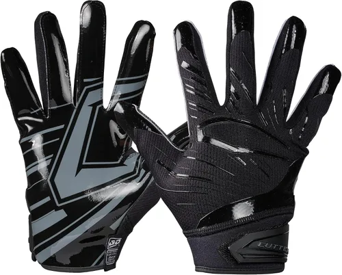 Vista 10 de Guantes de fútbol Cutters - Guantes de receptor de fútbol para el día del partido con agarre de silicona de alta adherencia, soporte y protección