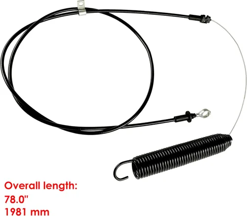Vista 2 de Caltric Cable de control de toma de fuerza compatible con John Deere E100 E110 E120 E130 L100 L105 L107 GY22387
