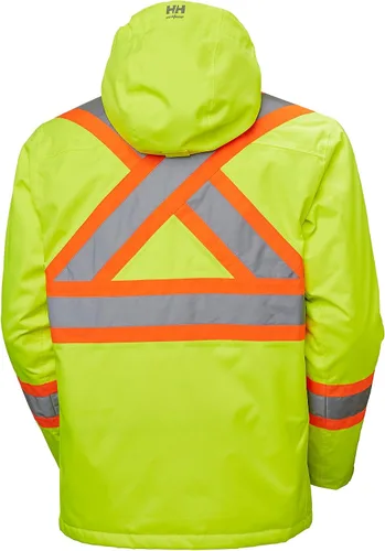 Vista 2 de Helly-Hansen Alta Hi-Vis - Chaqueta de trabajo impermeable - Equipo reflectante ANSI/ISEA Clase 3 - Equipo de lluvia aislado