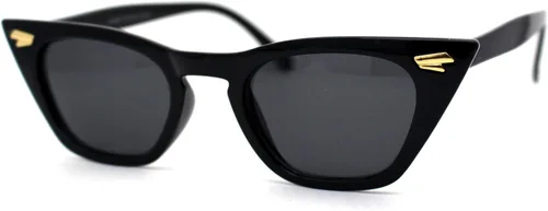 Vista 2 de Gafas de sol de ojo de gato gótico cuadrado retro