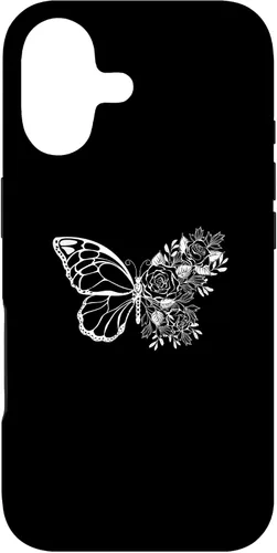 Vista 32 de Butterfly with Flowers Design Butterflies Flower Lover Case for iPhone 16