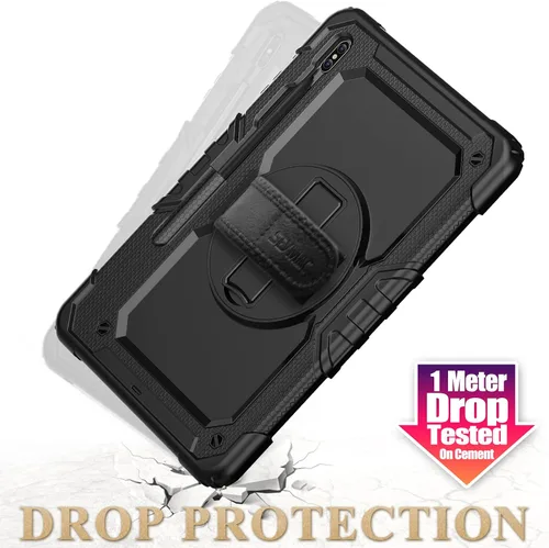 Vista 6 de SEYMAC stock Funda para Samsung Galaxy Tab S7 FE / S8 Plus 5G Funda de 12.4 pulgadas con protector de pantalla portalápices