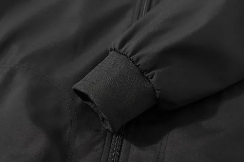 Vista 7 de TLZC Chaqueta bomber de moda para hombre, chaqueta cortavientos ligera para golf, abrigo resistente al viento