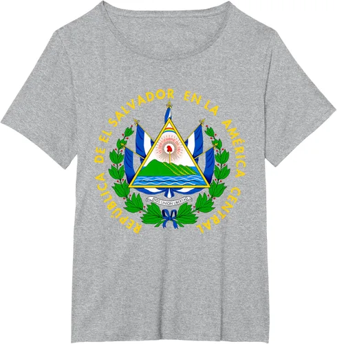 Vista 67 de Camiseta con diseño de emblema de la bandera de El Salvador