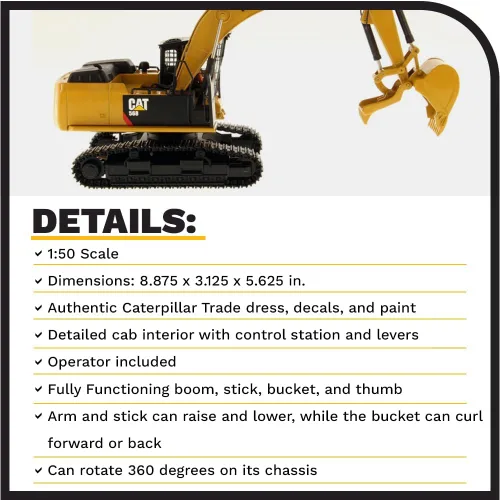 Vista 4 de Diecast Masters Caterpillar 568 GF Road Builder High Line Series Vehículo