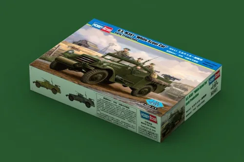 Vista 2 de Hobby Boss Kit de construcción de modelo de vehículo temprano de coche Scout blanco M3A1 (HY82451)