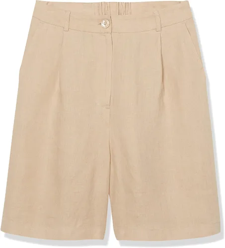Vista 6 de The Drop Women's Millie Loose-Fit Pleated Long Linen Walk Short