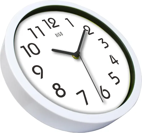 Vista 3 de Hito - Reloj de pared silencioso de 10 pulgadas Blanco