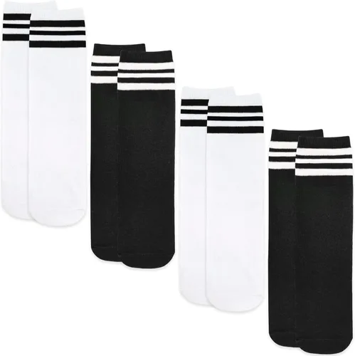 Vista 6 de 4 pares de calcetines de fútbol para niños pequeños, calcetines de fútbol para niñas y niños, calcetines de béisbol para niños pequeños, calcetines