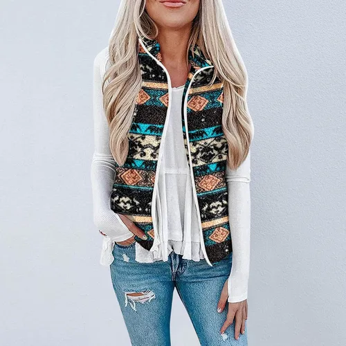 Vista 4 de SNKSDGM Chaleco largo acolchado para mujer, con cierre completo, sin mangas, chaqueta de plumón de forro polar cálido con bolsillos, Rojo