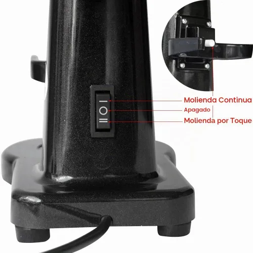 Vista 6 de Molinillo de rebabas eléctrico Molinillo de café Máquina de café con filtro 150W Máquina de café expreso