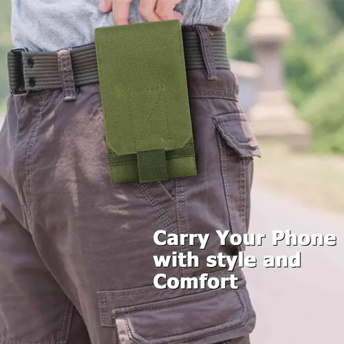 Vista 7 de Funda táctica para cinturón para teléfonos de hasta 6.5 pulgadas con compatibilidad MOLLE
