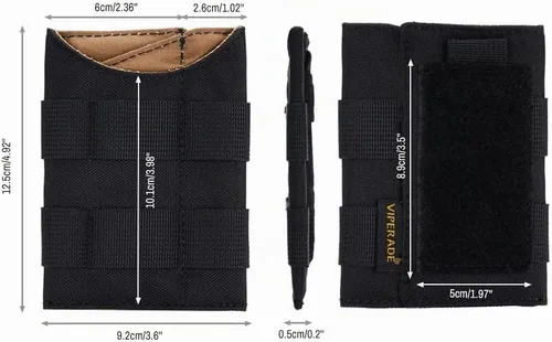 Vista 2 de VIPERADE VE9 EDC - Bolsa organizadora de bolsillo para herramientas, funda multiherramienta con área de parche para bricolaje, bolsa de bolsillo EDC