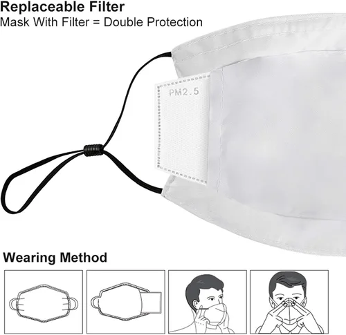Vista 6 de JZDACH Máscaras protectoras a prueba de polvo para hombres y mujeres, bandanas duraderas, pasamontañas, bufanda, polaina