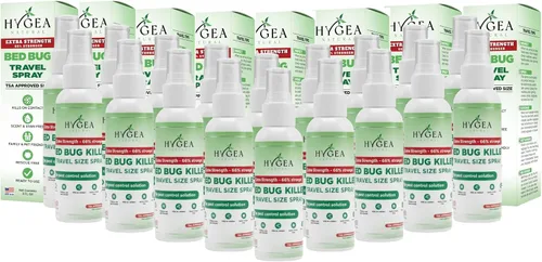 Vista 10 de Hygea Natural Spray de viaje natural extra fuerte para chinches y ácaros, tamaño aprobado por la TSA, apto para niños y mascotas, sin manchas