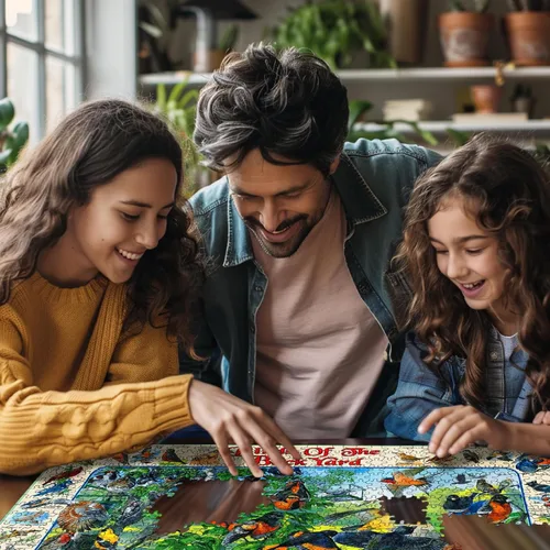 Vista 5 de White Mountain Puzzles Birds of the Backyard - Rompecabezas de 1000 piezas
