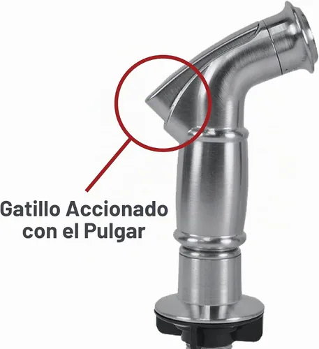 Vista 5 de DANCO - Spray lateral para fregadero de cocina con guía, níquel cepillado, paquete de 1 (10335)