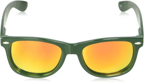 Vista 2 de NCAA Miami Hurricanes MIAFL-2 - Marco verde, lentes de sol naranjas, talla única, verde