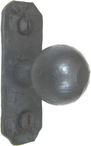 Vista 3 de Perilla rústica de hierro forjado HK9 (negro)