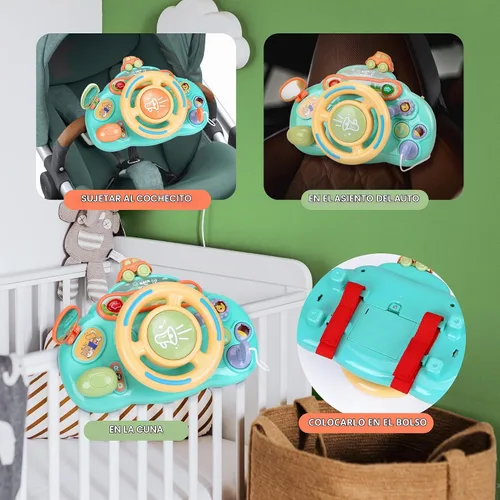 Vista 3 de Caterbee Juguetes para volante de conductor Baby Turn and Learn (azul)