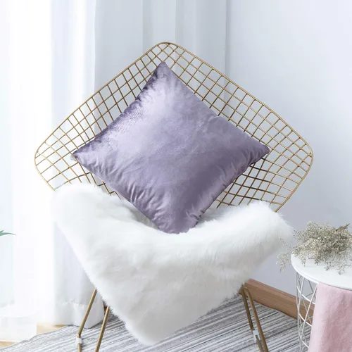 Vista 19 de Home Brilliant Fundas de almohada de primavera de 18x18 pulgadas, fundas de almohada de terciopelo, fundas de almohada cuadradas decorativas sólidas