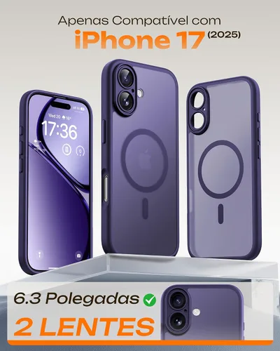 Vista 768 de TOCOL Funda para iPhone 11, compatible con Magsafe, protección completa de cámara, imanes integrados, protección contra caídas, funda translúcida