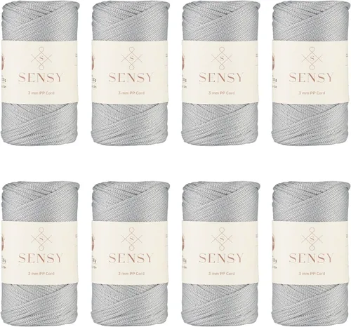 Vista 56 de Cuerda de poliéster Sensy Premium de 3 mm, 120 metros, 100% cordón de polipropileno, cuerda de macramé de 3 mm, cordón para bolsos de ganchillo