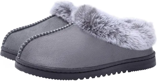 Vista 9 de UBXRIN Pantuflas cómodas de espuma viscoelástica para mujer Negro