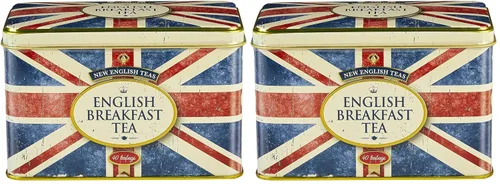 Vista 8 de New English Teas Union Jack - Lata de té con 40 bolsas de té de desayuno inglés Té negro, regalos de recuerdo de Londres