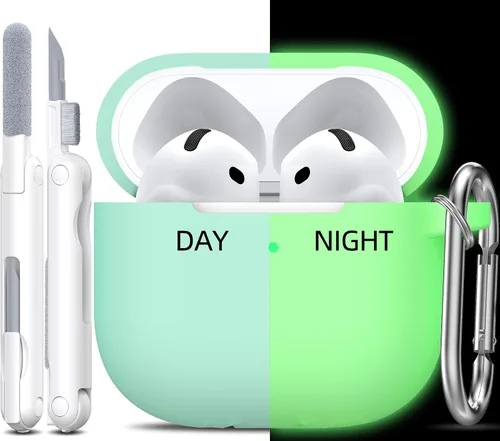 Vista 113 de R-fun for AirPods 2nd/1st Case Silicone Cover, Banana Violet Violeta plátano