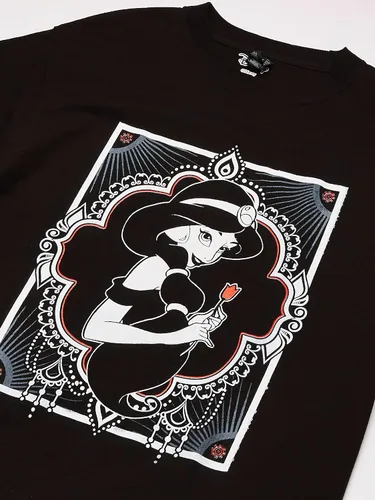 Vista 2 de Disney Camiseta con estampado geométrico Aladdin Jasmine Henna para hombre