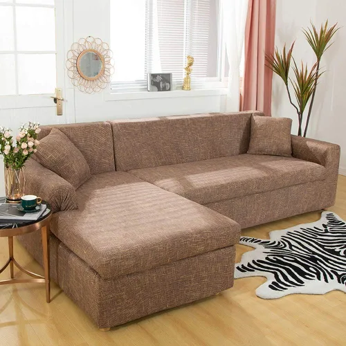 Vista 3 de MIFXIN Fundas de sofá modulares en forma de L, 2 piezas, elásticas, tipo L, para sofá o sillón, protector de muebles para sala de estar, mascotas