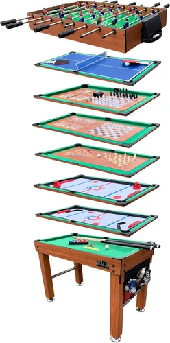 Vista 10 de KICK Decagon - Mesa multijuego 10 en 1 de 55 pulgadas