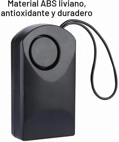 Vista 2 de Alarma de seguridad antirrobo táctil, alarma de alto decibelio de 120db para manijas de puerta, mochilas, equipaje