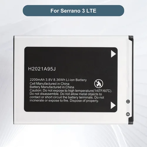Vista 2 de Batería de repuesto H2021A95J compatible con Hot Pepper Serrano 3 LTE Smart Phone, Hot Pepper Serrano 3 LTE Smart Phone, con herramientas