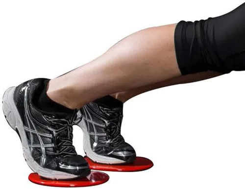 Vista 5 de Glide Discs - Planeadores de doble cara para alfombras o pisos de madera dura, equipo de ejercicio abdominal con guía de entrenamiento más