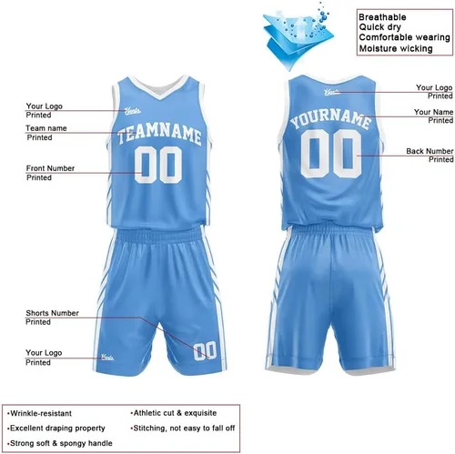 Vista 3 de Camiseta de baloncesto reversible personalizada para hombres, mujeres, adultos, jóvenes, con logotipo de número de nombre