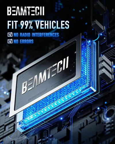 Vista 6 de BEAMTECH Bombilla LED antiniebla H1, tamaño mini 1:1, 16 chips mejorados, extremadamente brillante, 2800 lúmenes, 6500 K, xenón blanco
