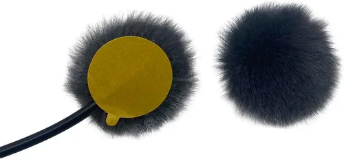 Vista 3 de Parabrisas Undercover Discos de piel reutilizables con adhesivos para Lavalier Micrófono Pop Fliter (negro)