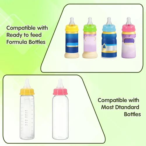 Vista 3 de 4 pezones de flujo lento para botellas Similac y Enfamil listas