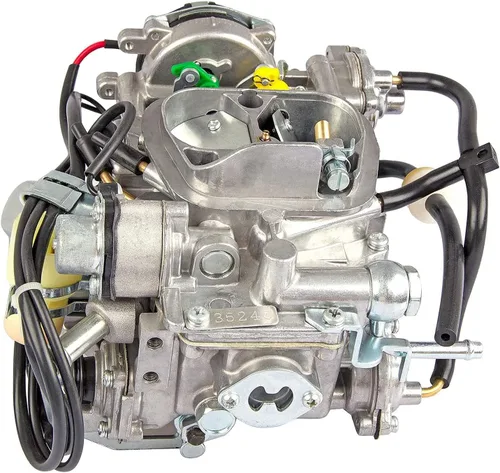 Vista 4 de Carburador de 2 barriles TOY-505 Compatible con camioneta To-yo-ta 22R Motor 1981-1987 con enchufe redondo 2.4L 2366cc 21100-35290 21100-35240