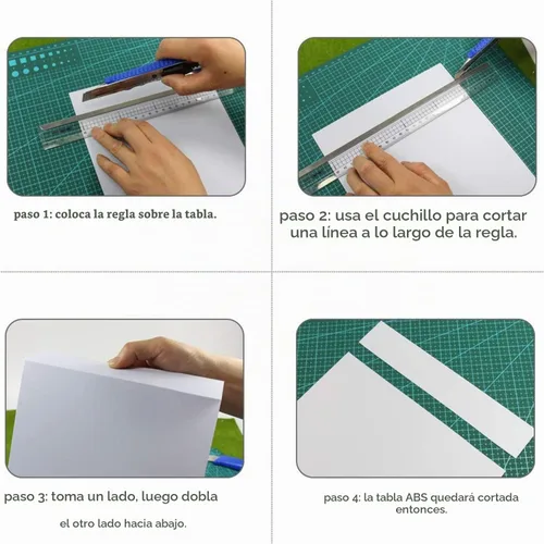 Vista 5 de 2 hojas de plástico ABS blanco de 16 x 12 pulgadas x 1/8 de grosor
