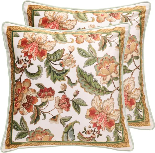 Vista 55 de patdrea Funda de almohada de terciopelo francés de diseño, 18 x 18 pulgadas Aviario