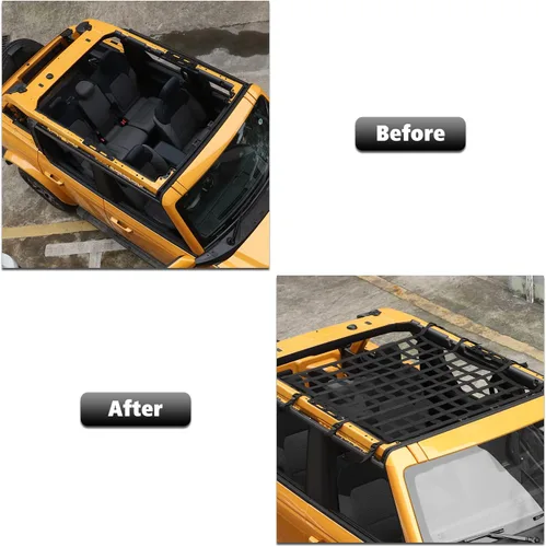 Vista 6 de Hamaca de malla para techo de coche para Ford Bronco 2021-2022 de 4 puertas